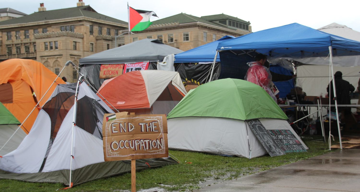 Pro-Palestine Encampment Continues at University of Wisconsin-Madison